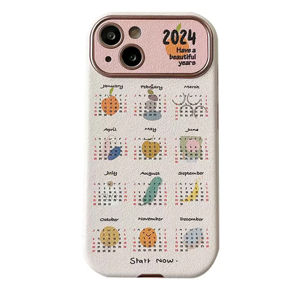2024 CALENDAR IPHONE CASE FOR IPHONE WITH CALENDAR DESIGN