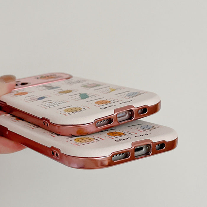 2024 CALENDAR IPHONE CASE FOR IPHONE WITH CALENDAR DESIGN