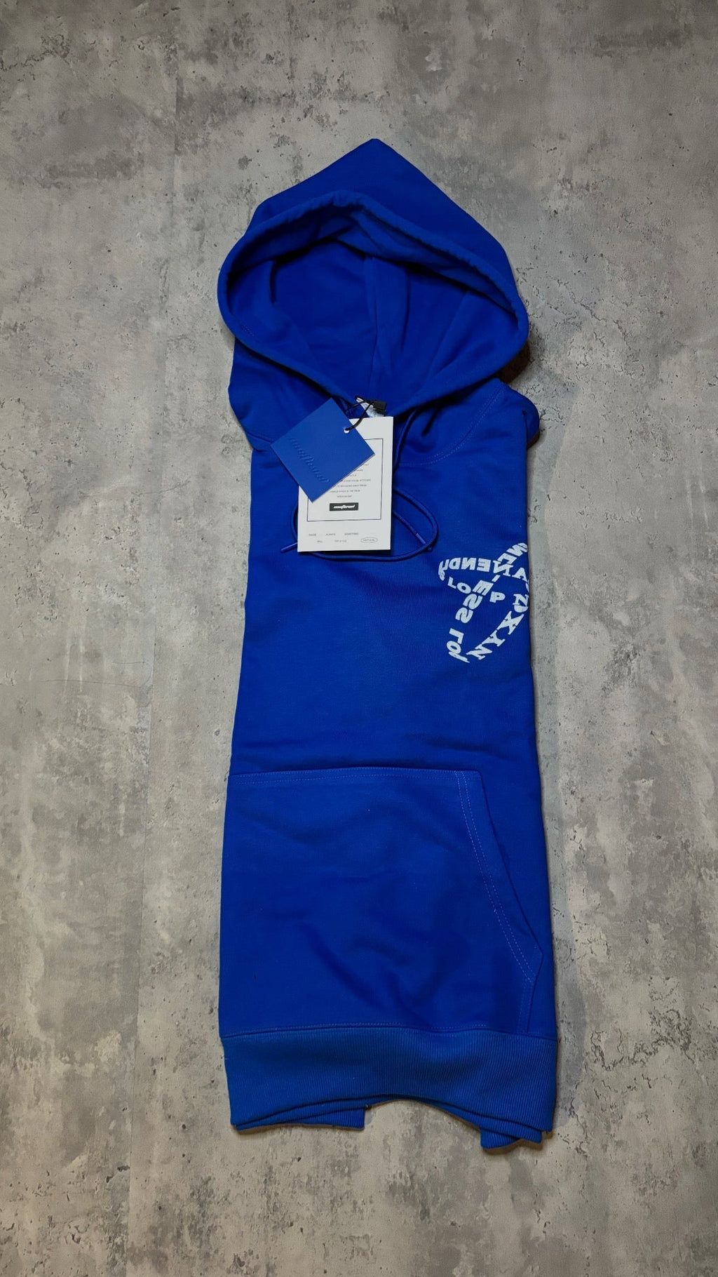 ABSTRACT GRAPHIC OVERSIZED HOODIE WITH TOPSTITCHING DETAILS