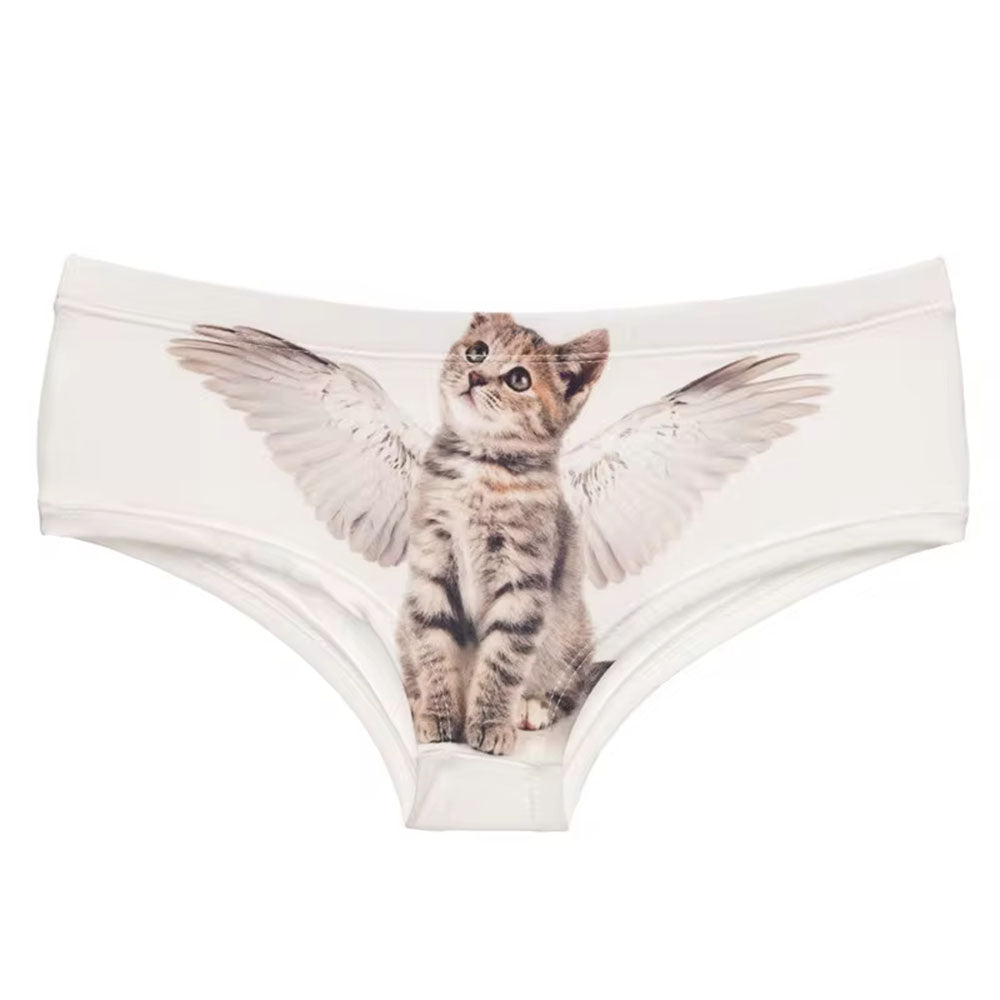 ANGELIC KITTEN PANTY: WINGED KITTEN UNDERWEAR