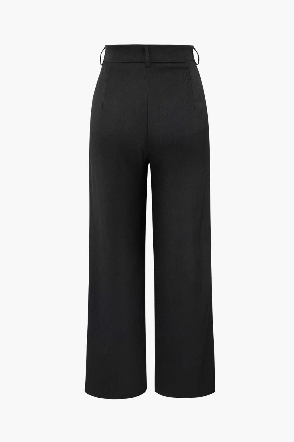 ASYMMETRICAL BLACK WIDE-LEG PANTS VINTAGE BLACK SUIT