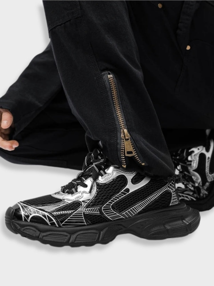 BALANCE SNEAKERS WHITE AND SILVER MESHED FOR REDUCED FATIGUE