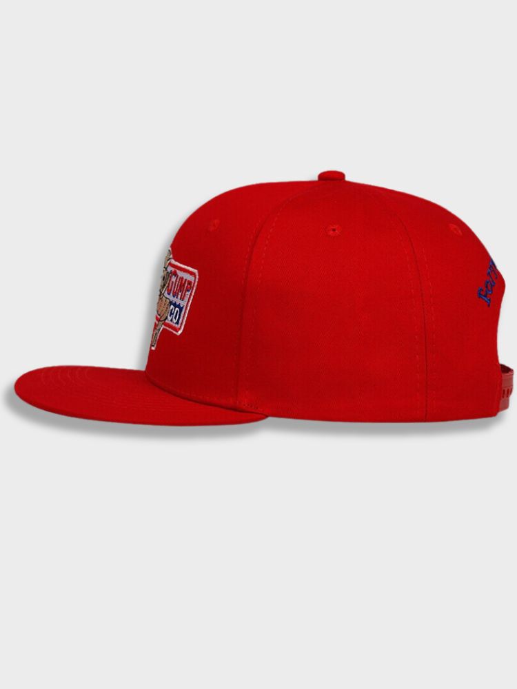 BASEBALL CAP RED BUBBA GUMP CO. ICONIC ACCESSORY FORREST GUMP CAP
