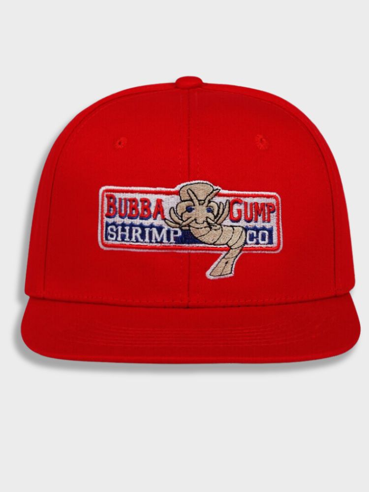 BASEBALL CAP RED BUBBA GUMP CO. ICONIC ACCESSORY FORREST GUMP CAP