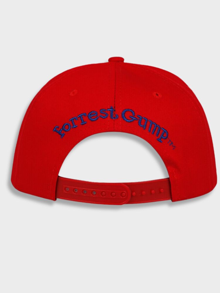 BASEBALL CAP RED BUBBA GUMP CO. ICONIC ACCESSORY FORREST GUMP CAP