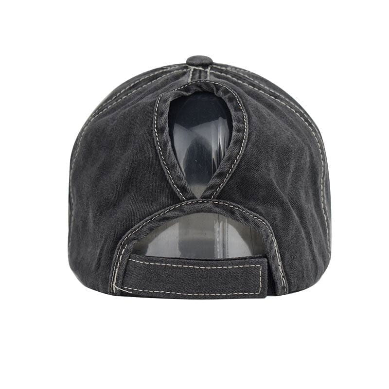 BASEBALL CAP WITH GRAY STAR PATCHES