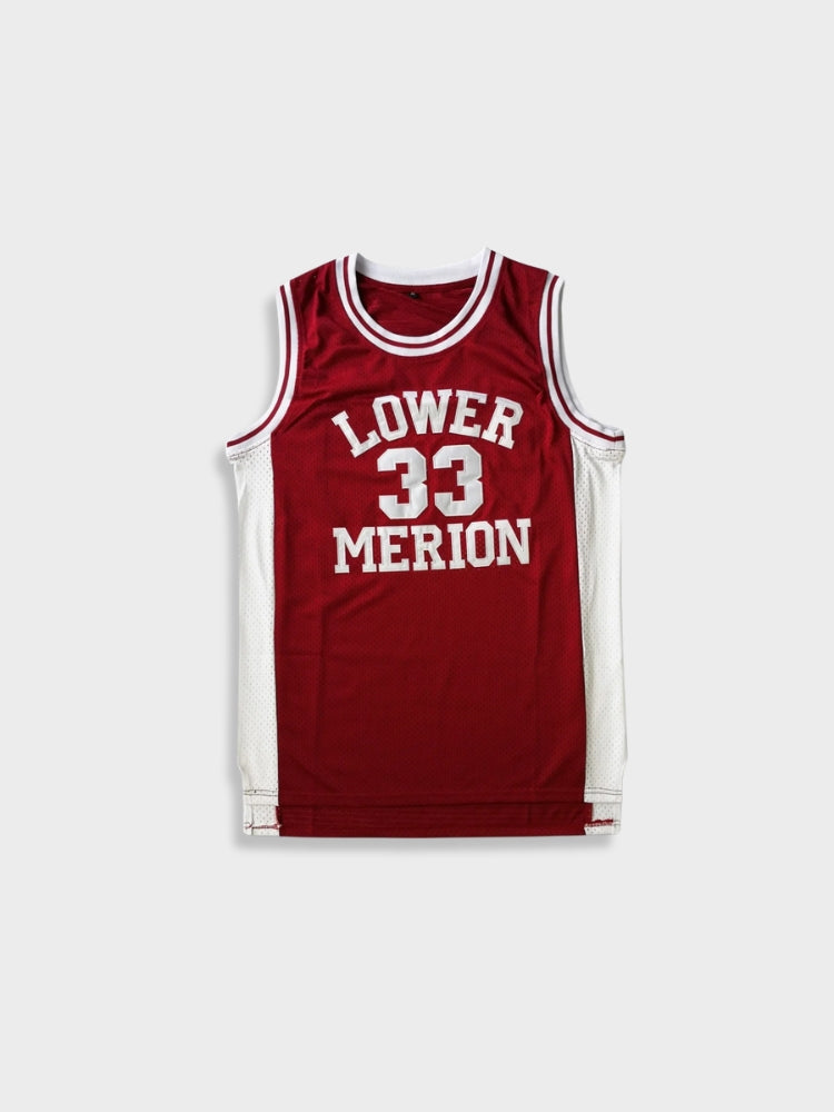 BASKETBALL JERSEY WHITE AND MAROON VINTAGE KOBE BRYANT