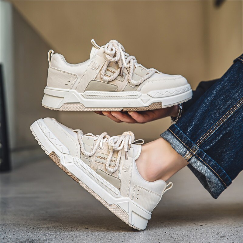 BEIGE AND GRAY CASUAL SNEAKERS FOR ALL-DAY WEAR