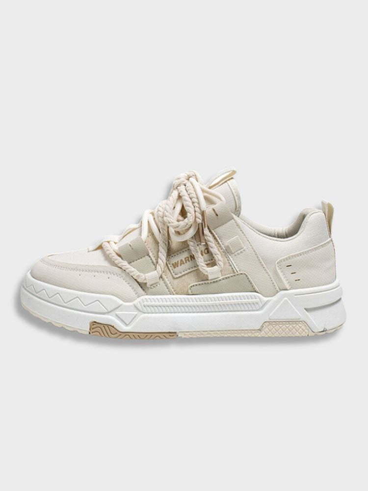BEIGE AND GRAY CASUAL SNEAKERS FOR ALL-DAY WEAR