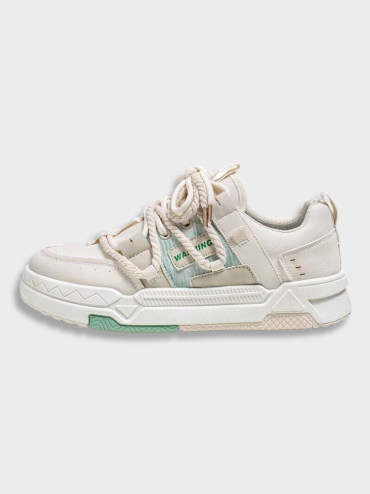 BEIGE AND GRAY CASUAL SNEAKERS FOR ALL-DAY WEAR