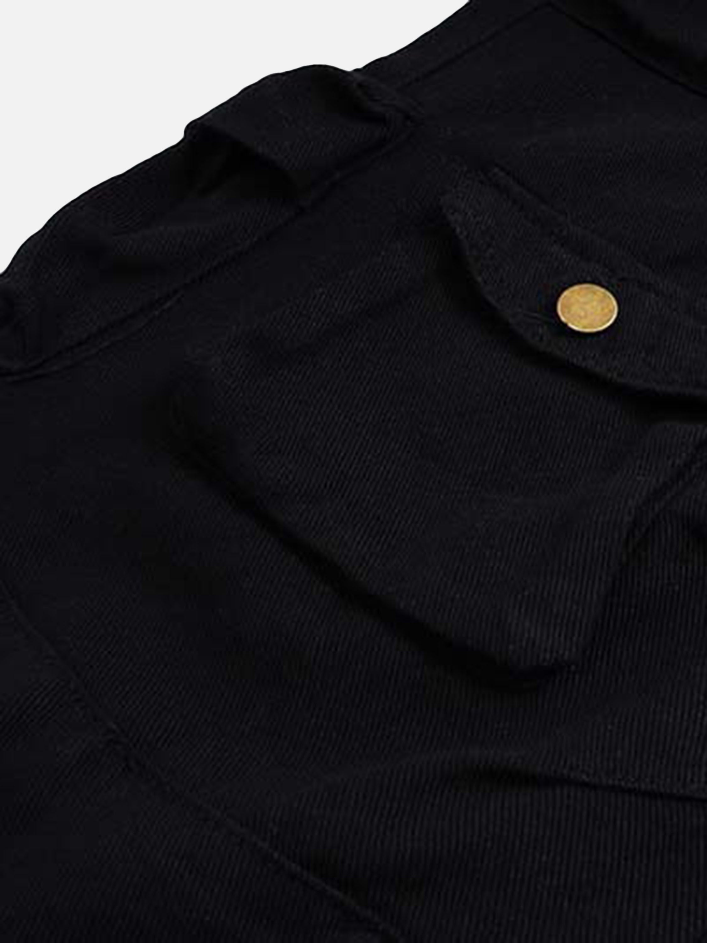 BEIGE CARGO PANTS WITH MULTIPLE POCKETS COTTON BLEND PANTS