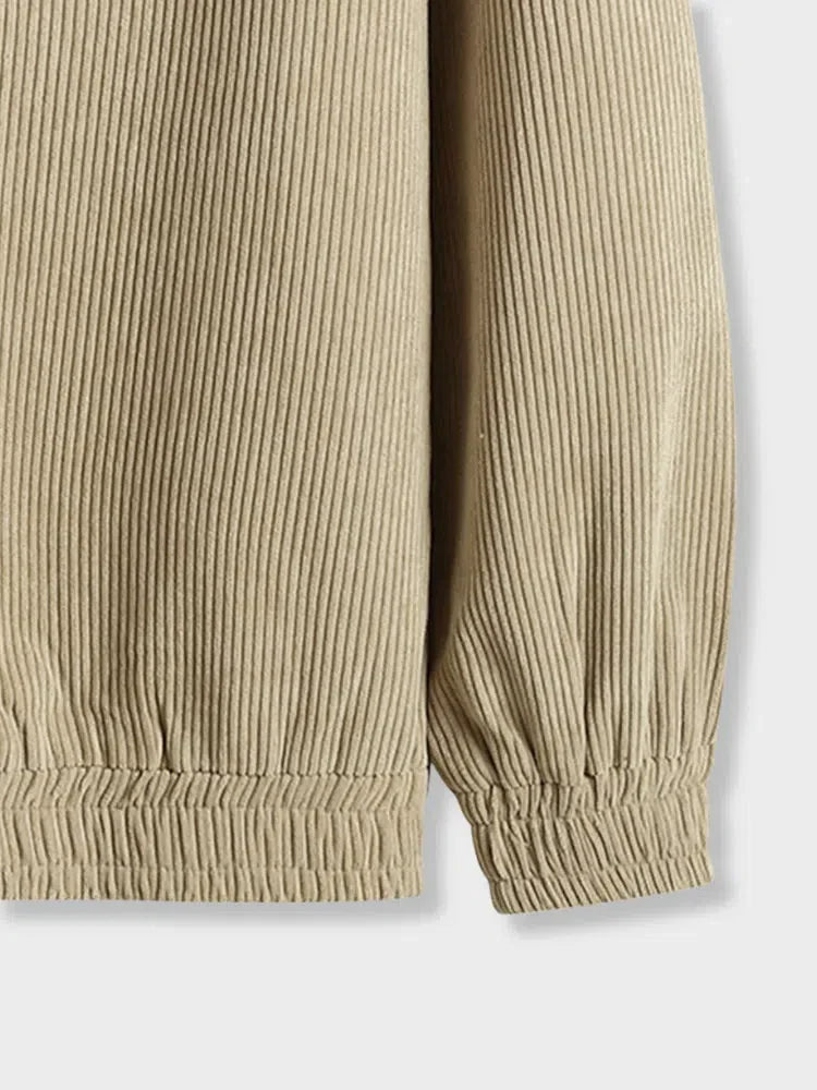 BEIGE CORDUROY JACKET VINTAGE CASUAL JACKET