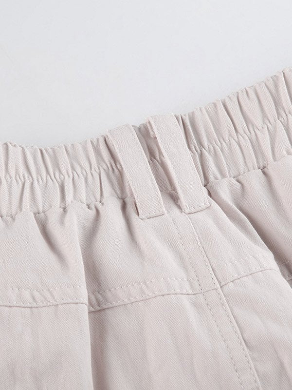 BEIGE MINI CARGO SKIRT - TRENDY CARGO SKIRT FOR EVERYDAY WEAR