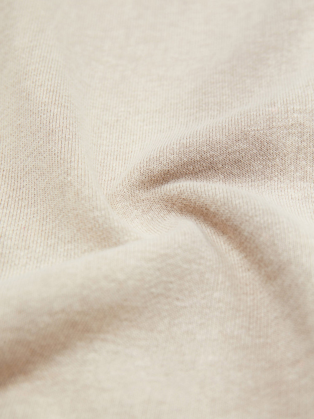 BEIGE SHORT-SLEEVED T-SHIRT WITH HEAVYWEIGHT SPLIT-EMBROIDERY