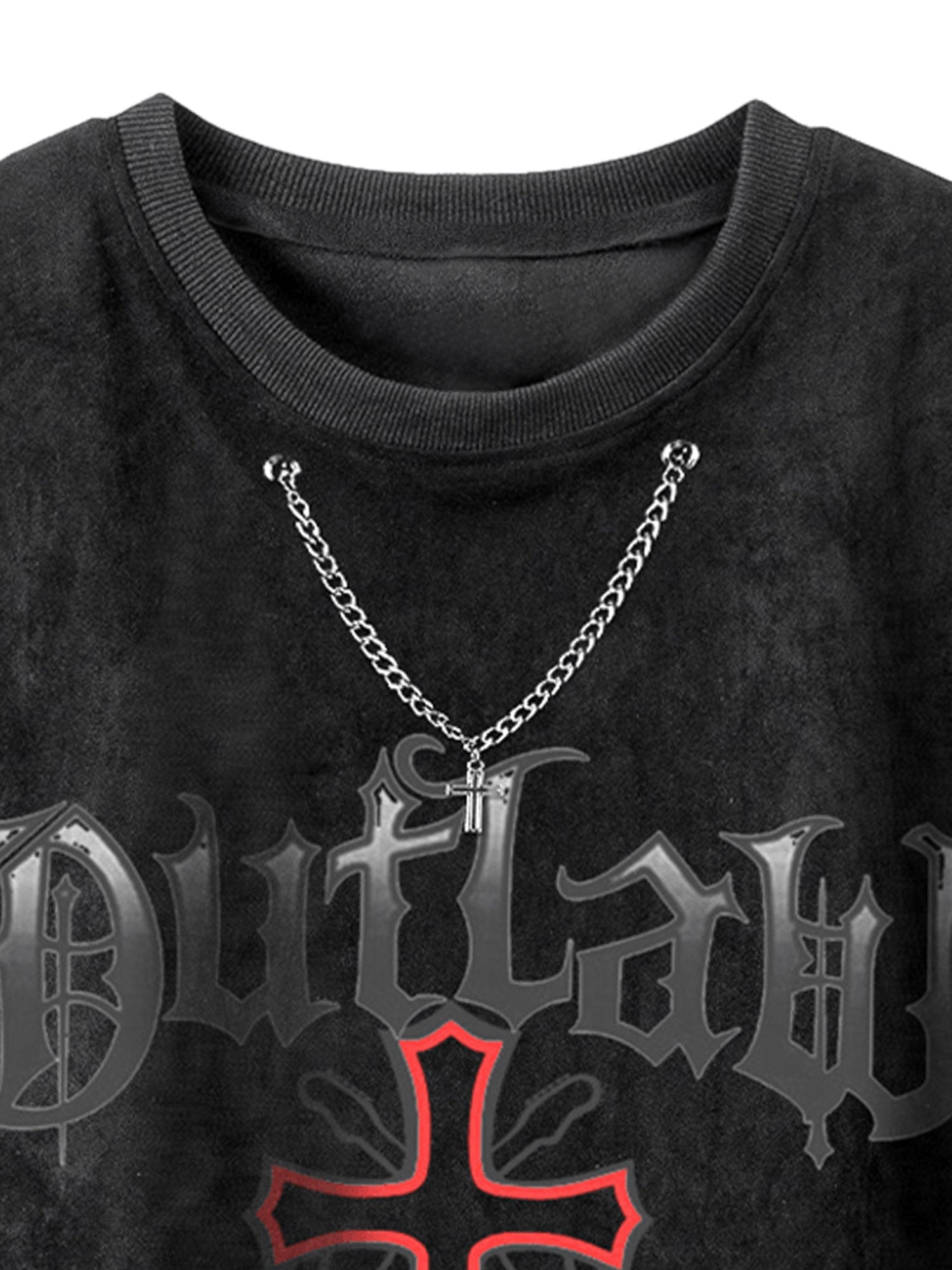 BEIGE SLEEVELESS SHIRT WITH GRAPHIC AND ROUND COLLAR, LOOSE FIT PULLOVER