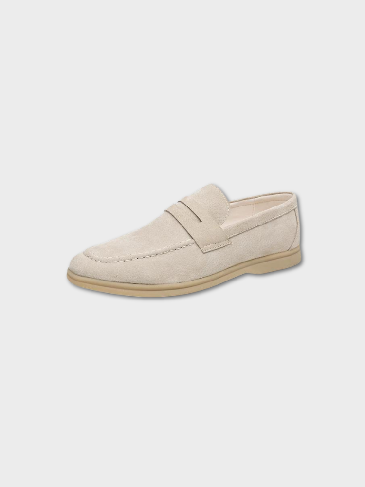 BEIGE SUEDE LOAFERS - PREMIUM QUALITY AT HALF PRICE