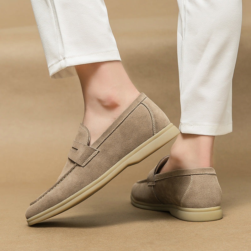 BEIGE SUEDE LOAFERS - PREMIUM QUALITY AT HALF PRICE