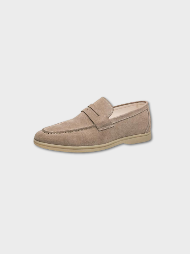 BEIGE SUEDE LOAFERS - PREMIUM QUALITY AT HALF PRICE