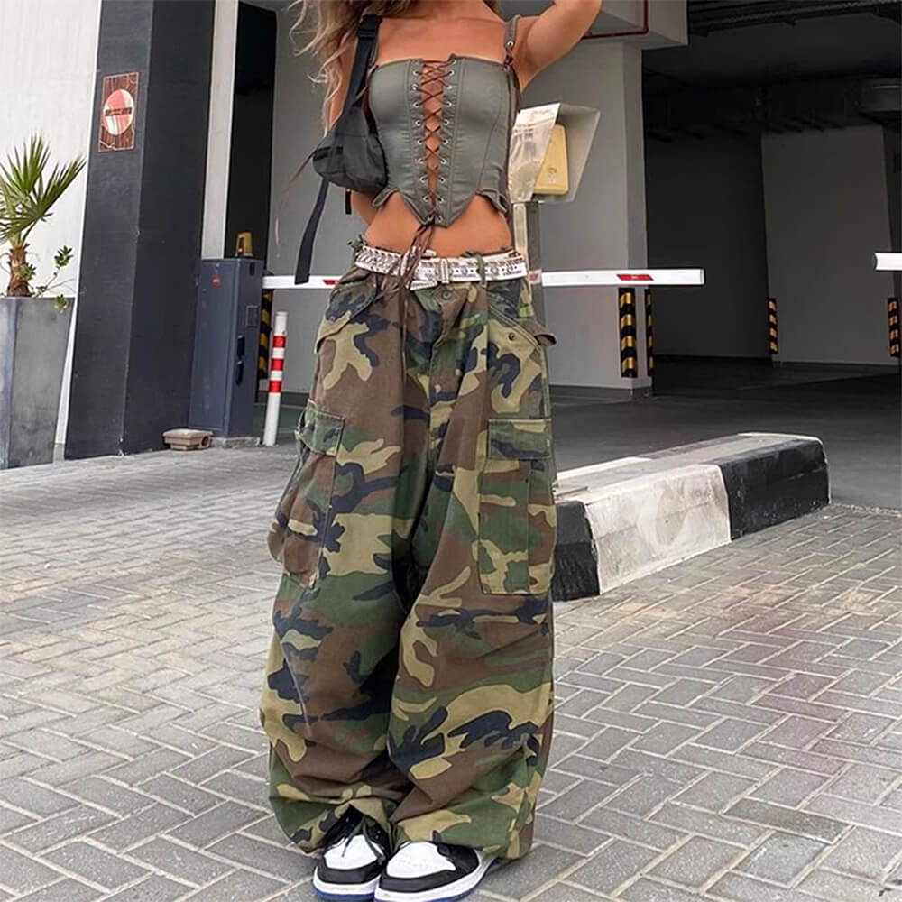 BEIGE VICTORIAN CORSET TOP PINK SATIN RIBBON LACING