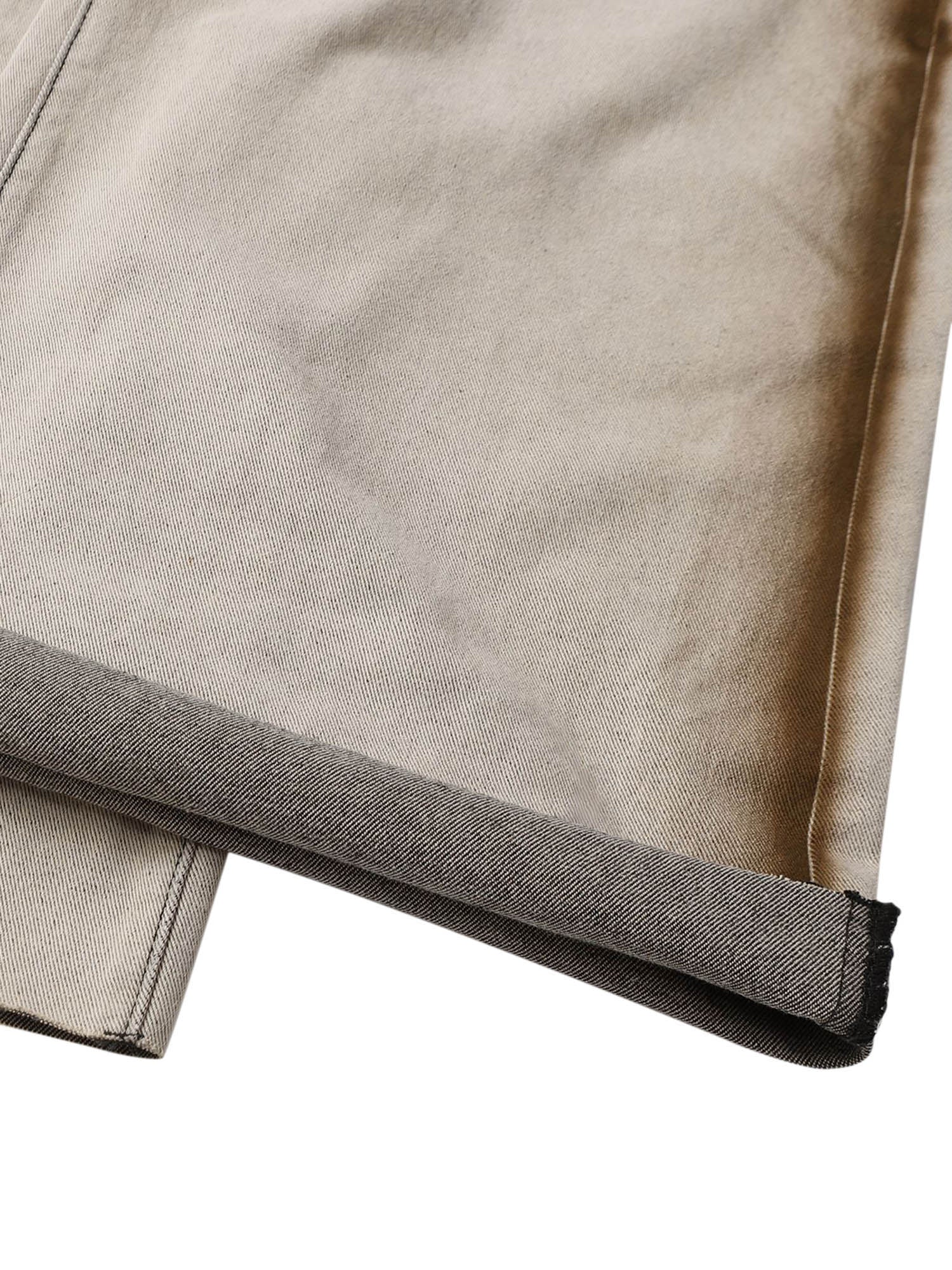 BEIGE WIDE-LEG JEANS WITH MID WAIST AND STRAIGHT LEG DESIGN