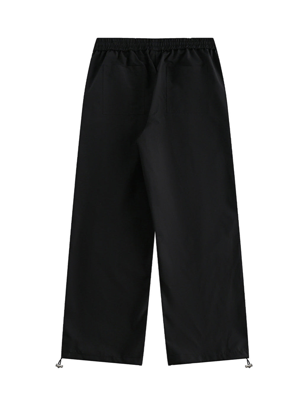 BLACK AND GRAY TRACK PANTS LONG STRAIGHT LEG DESIGN