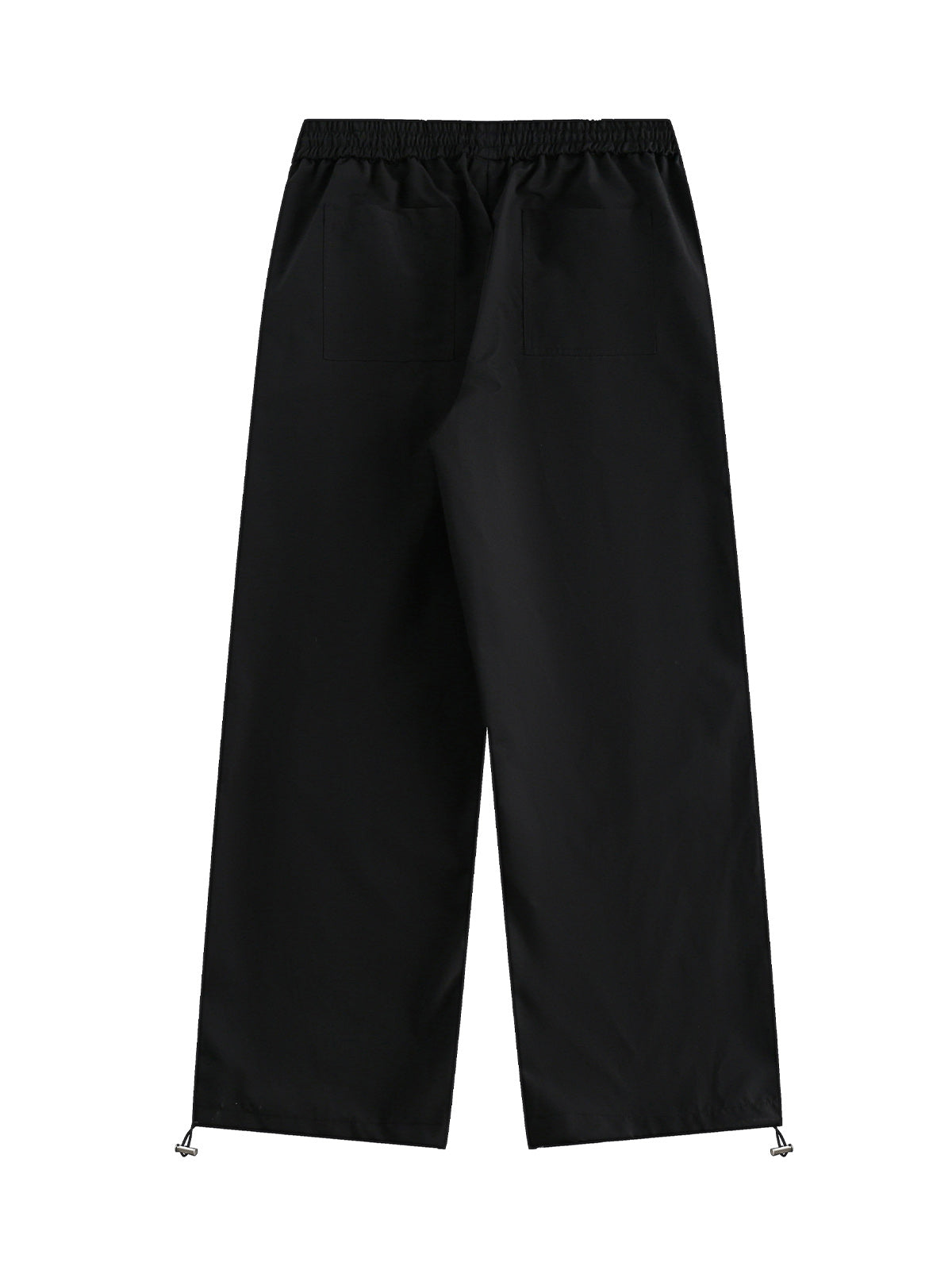 BLACK AND GRAY TRACK PANTS LONG STRAIGHT LEG DESIGN