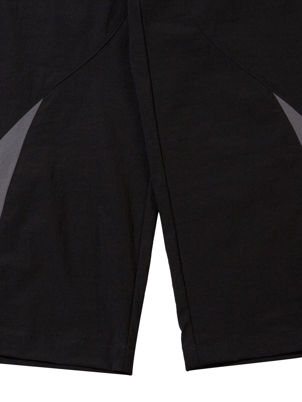 BLACK AND GRAY TRACK PANTS MID WAIST STRAIGHT LEG DESIGN