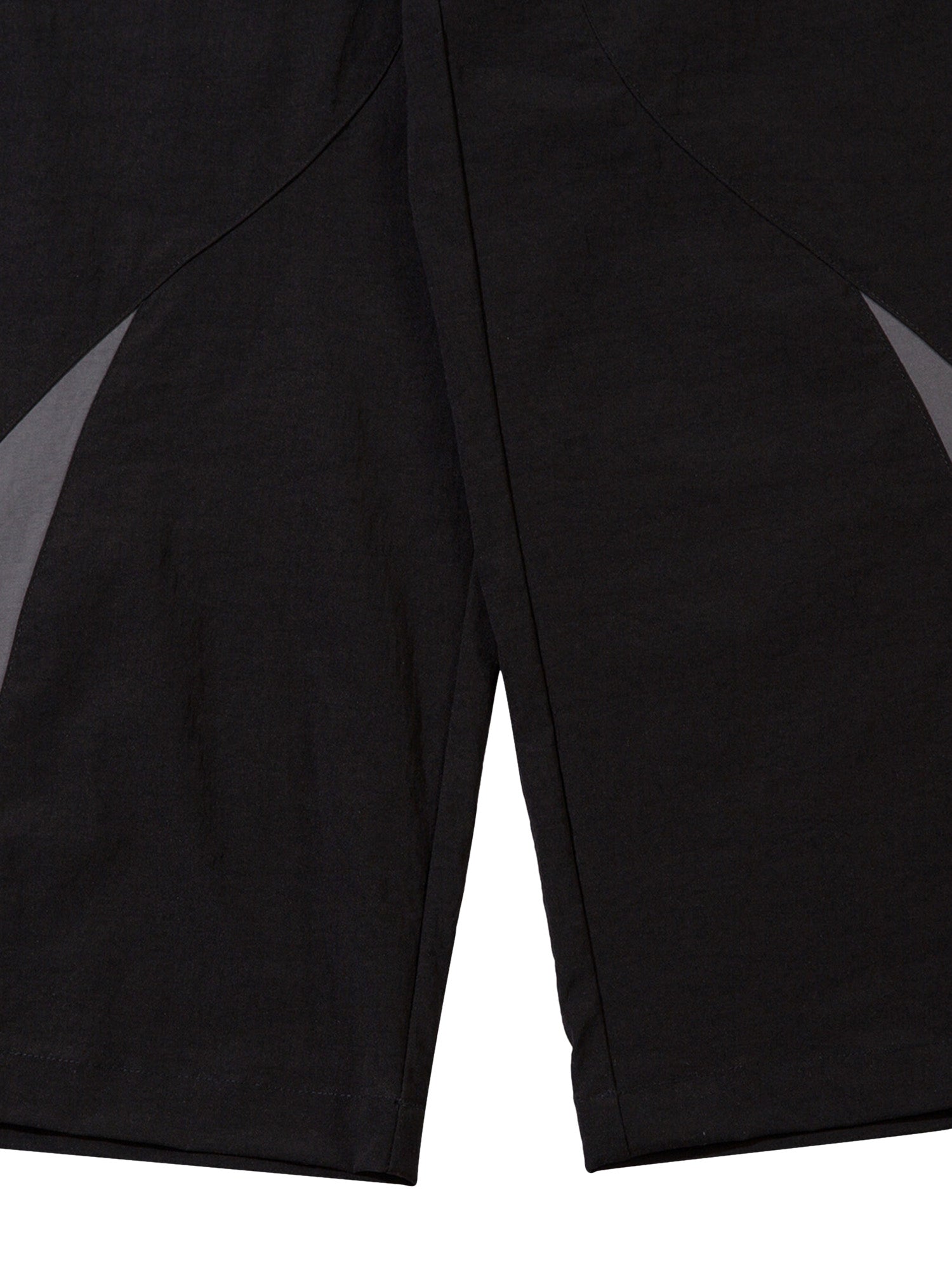 BLACK AND GRAY TRACK PANTS MID WAIST STRAIGHT LEG DESIGN