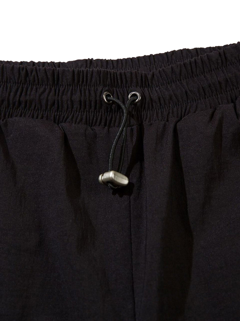 BLACK AND GRAY TRACK PANTS MID WAIST STRAIGHT LEG DESIGN