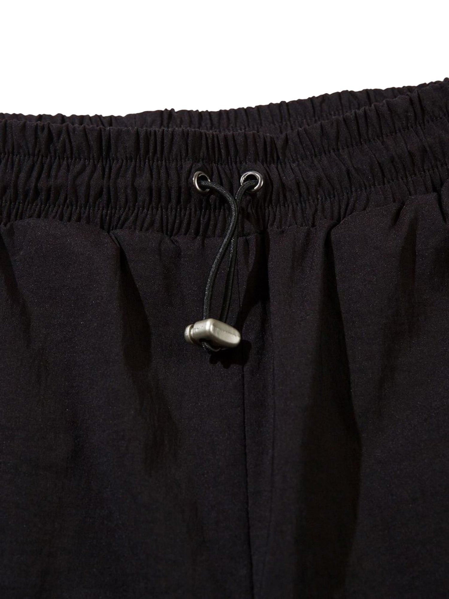 BLACK AND GRAY TRACK PANTS MID WAIST STRAIGHT LEG DESIGN