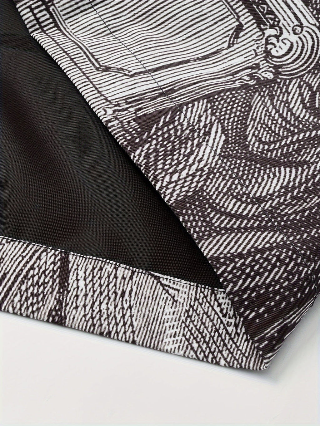 BLACK AND WHITE LAST SUPPER JACKET CASUAL LONG SLEEVE POCKET