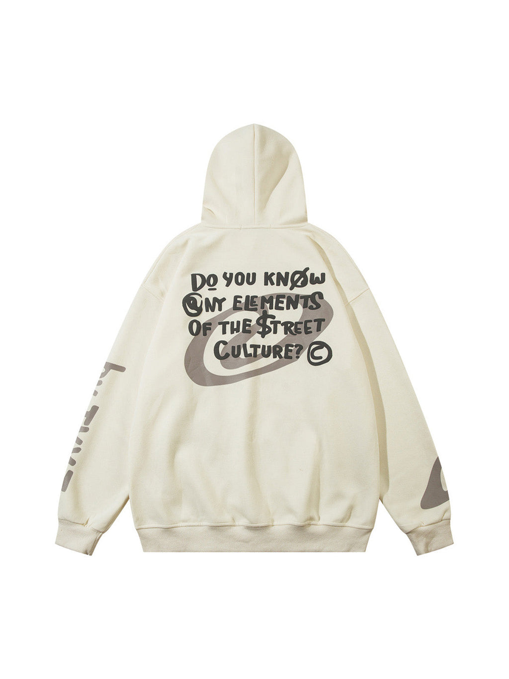 BLACK ANGEL GRAPHIC HOODED TERRY CLOTH PULLOVER