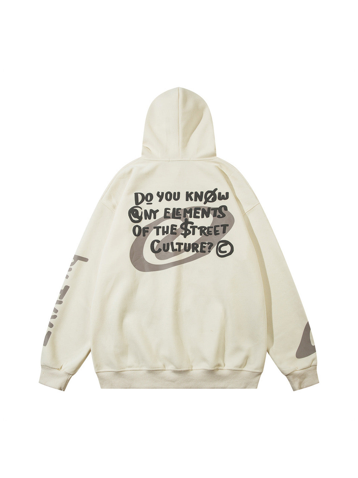 BLACK ANGEL GRAPHIC HOODED TERRY CLOTH PULLOVER