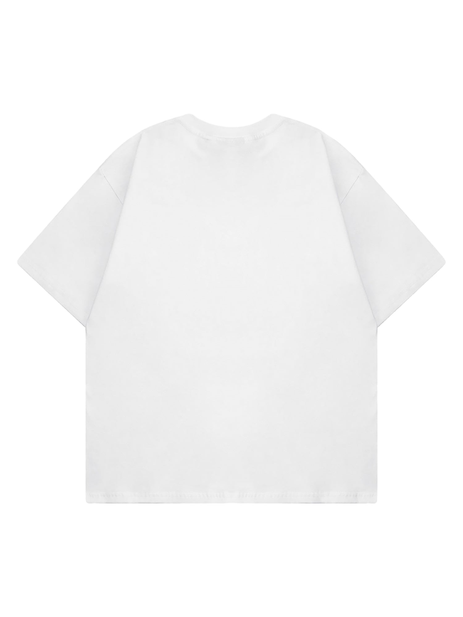 BLACK ANGEL GRAPHIC SHORT SLEEVE ROUND COLLAR T-SHIRT