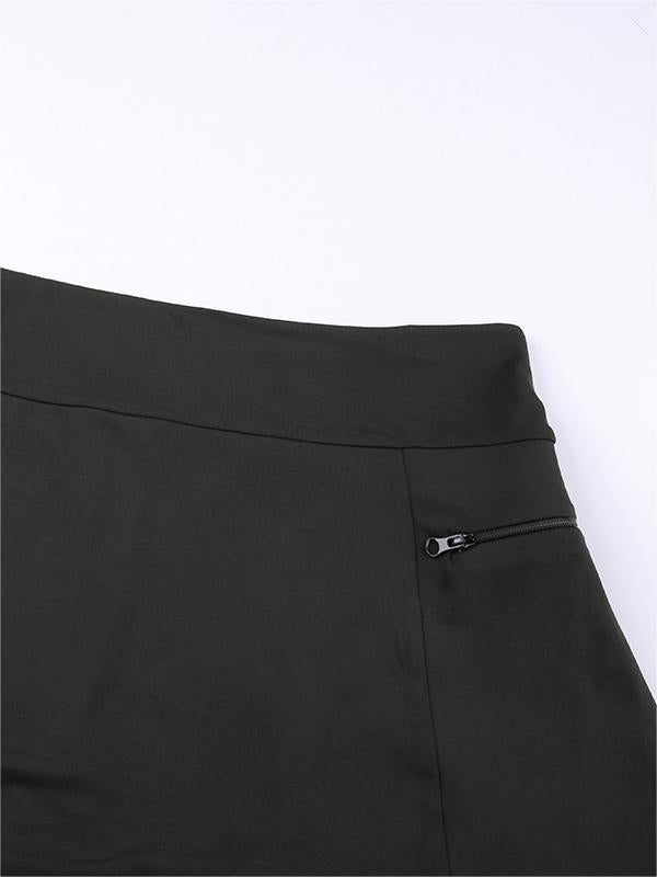 BLACK ATHLETIC MINI SKIRT SLIM FIT HIGH WAIST Y2K STYLE