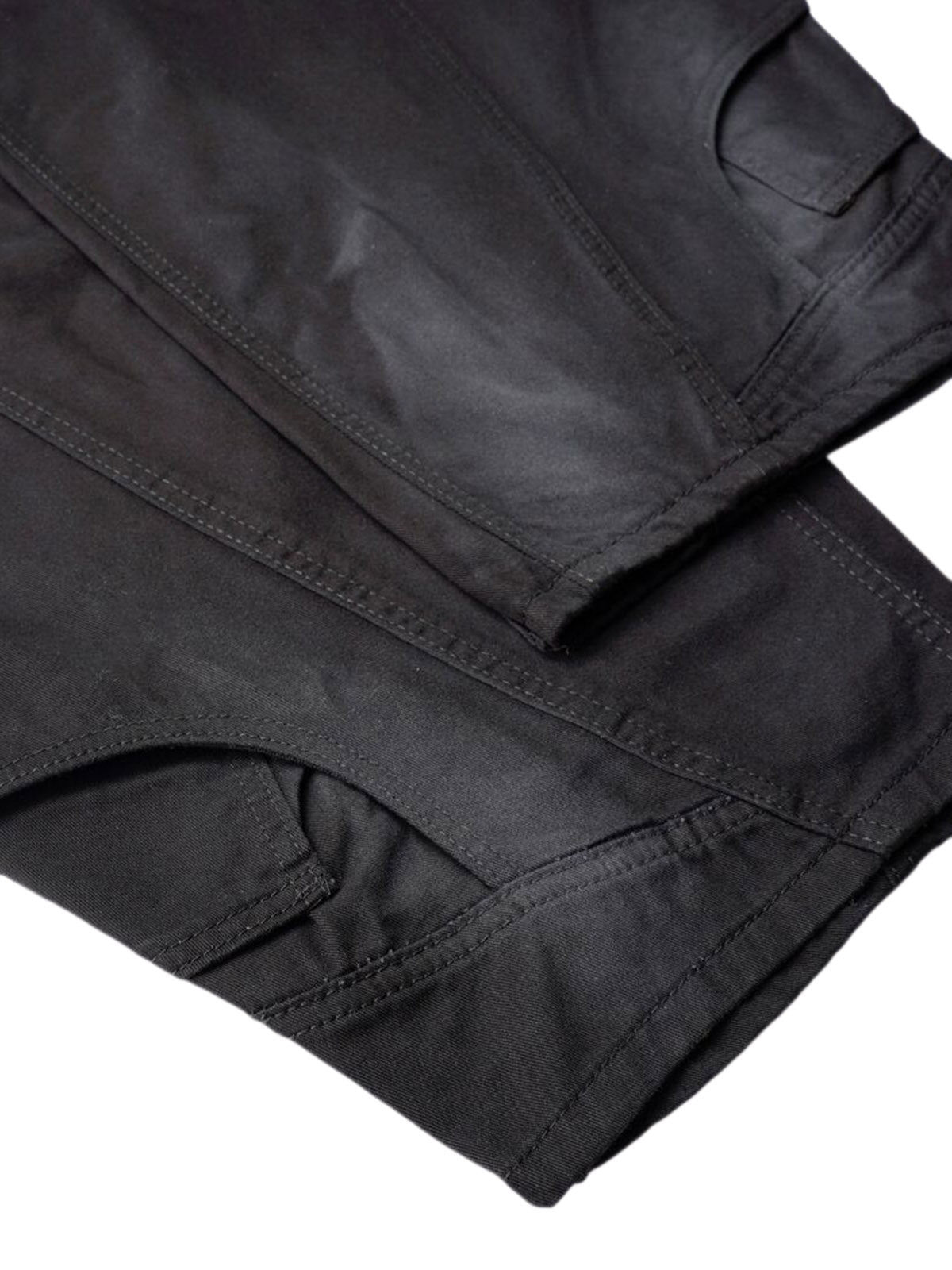 BLACK BAGGY DRAWSTRING PANTS MID WAIST TAPERED LEG DESIGN