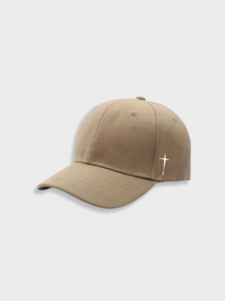 BLACK BASEBALL CAP WITH CROSS - MONEY STYLE CROSS