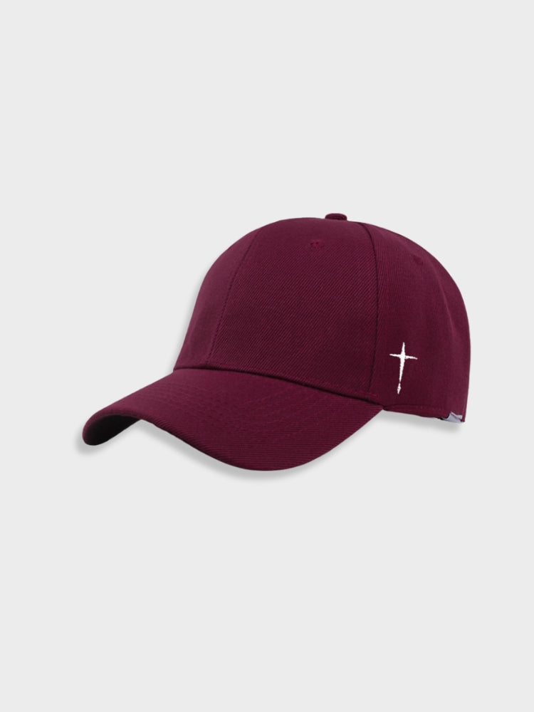 BLACK BASEBALL CAP WITH CROSS - MONEY STYLE CROSS