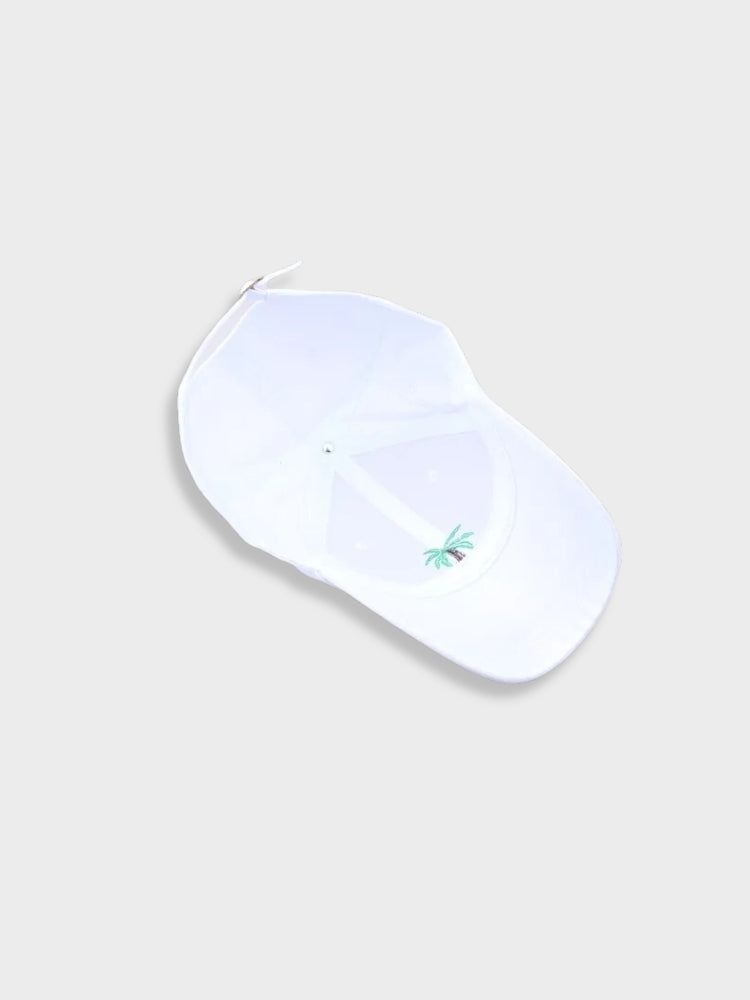 BLACK BASEBALL CAP WITH PALM TREE EMBROIDERY - PALM TREE CAP