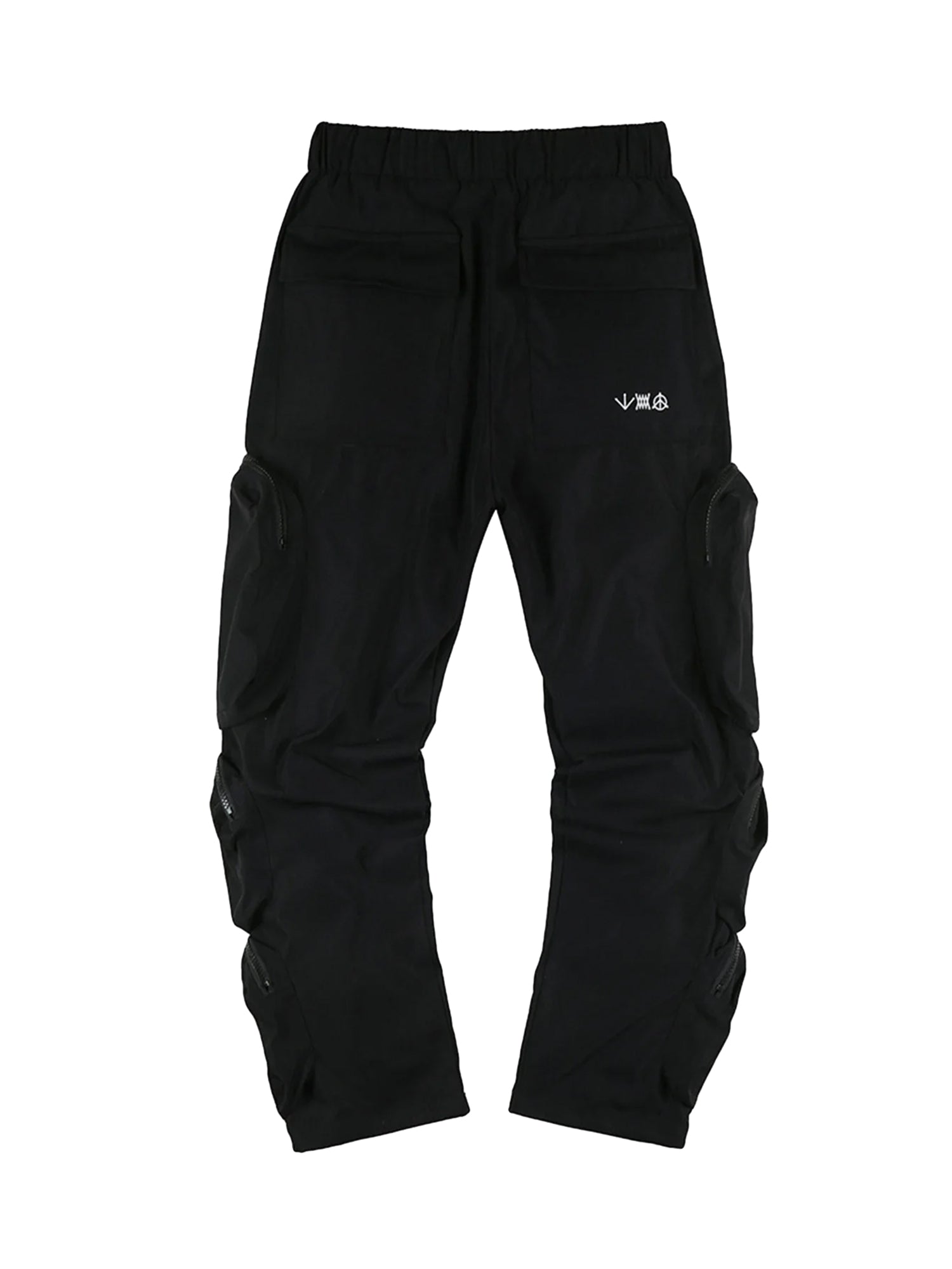 BLACK CARGO PANTS - MID WAIST LONG PANTS FOR EVERYDAY WEAR
