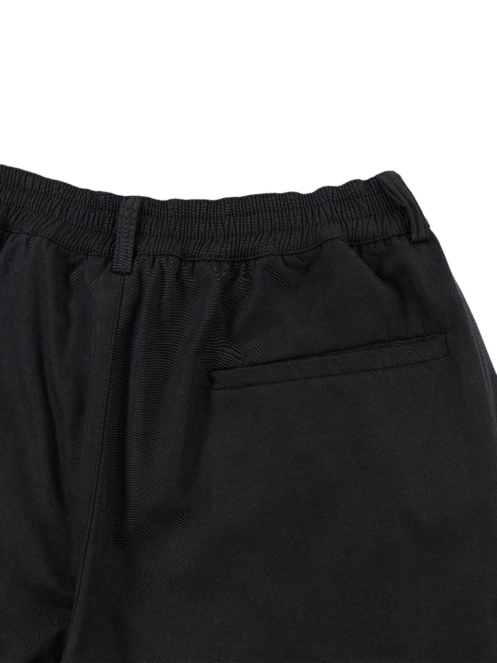 BLACK CARGO SHORTS MID WAIST STRAIGHT LEG STYLE