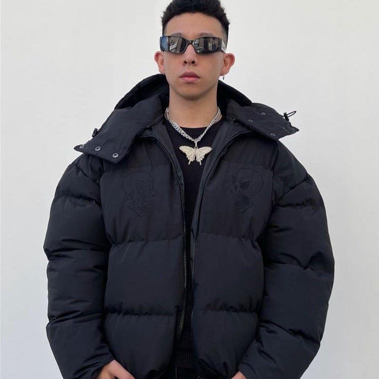 BLACK CAT-EAR HOOD PUFFER JACKET MALICIOUS