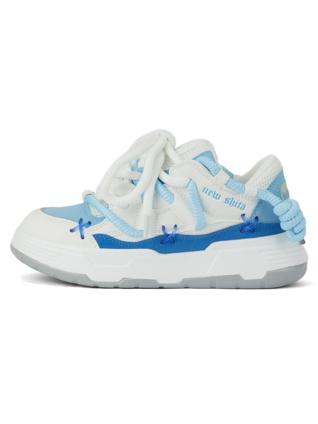 BLACK CHUNKY SNEAKERS ROUND TOE HIGH SP230531DF35