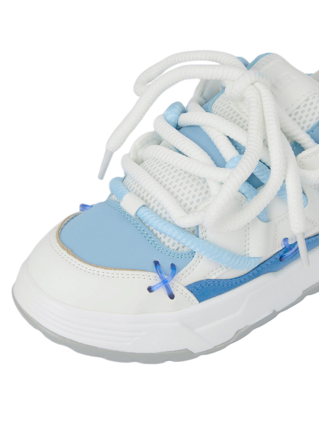 BLACK CHUNKY SNEAKERS ROUND TOE HIGH SP230531DF35