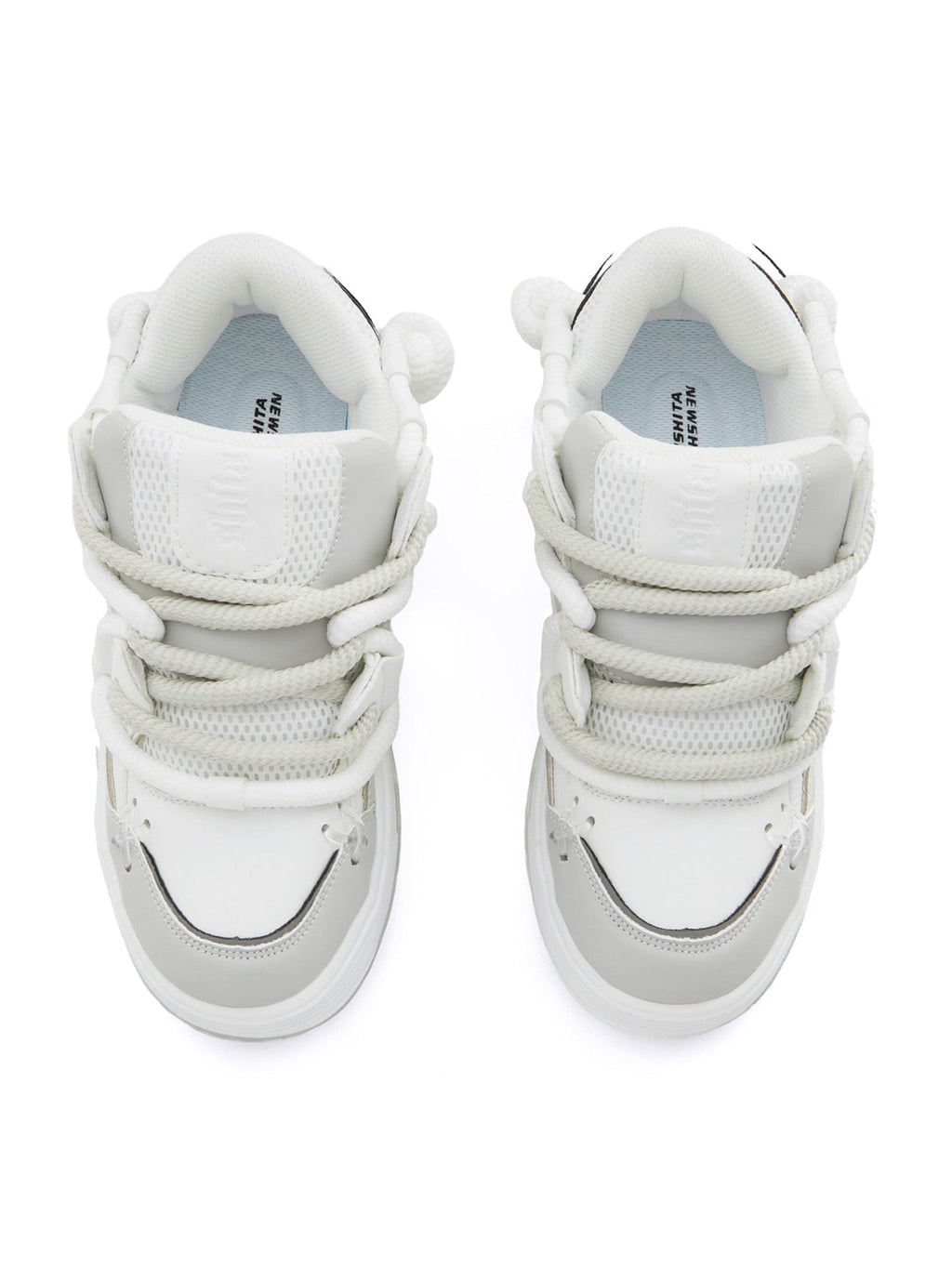 BLACK CHUNKY SNEAKERS ROUND TOE HIGH SP230531DF35