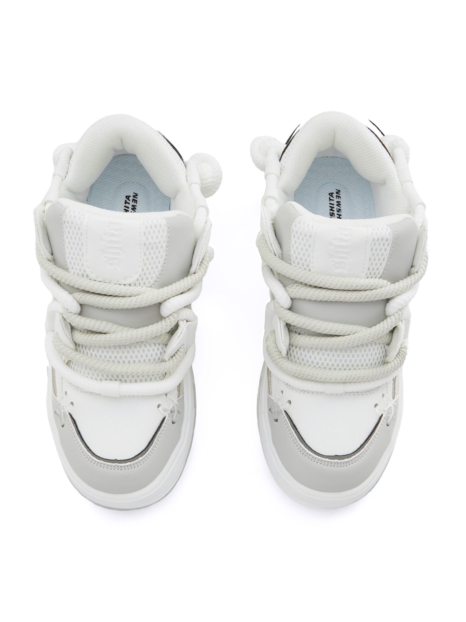 BLACK CHUNKY SNEAKERS ROUND TOE HIGH SP230531DF35