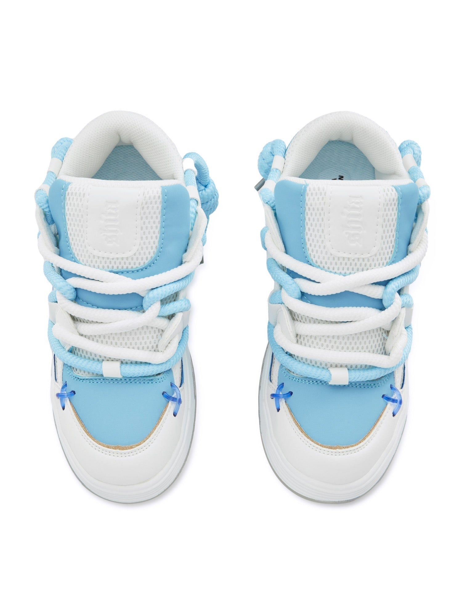 BLACK CHUNKY SNEAKERS ROUND TOE HIGH SP230531DF35