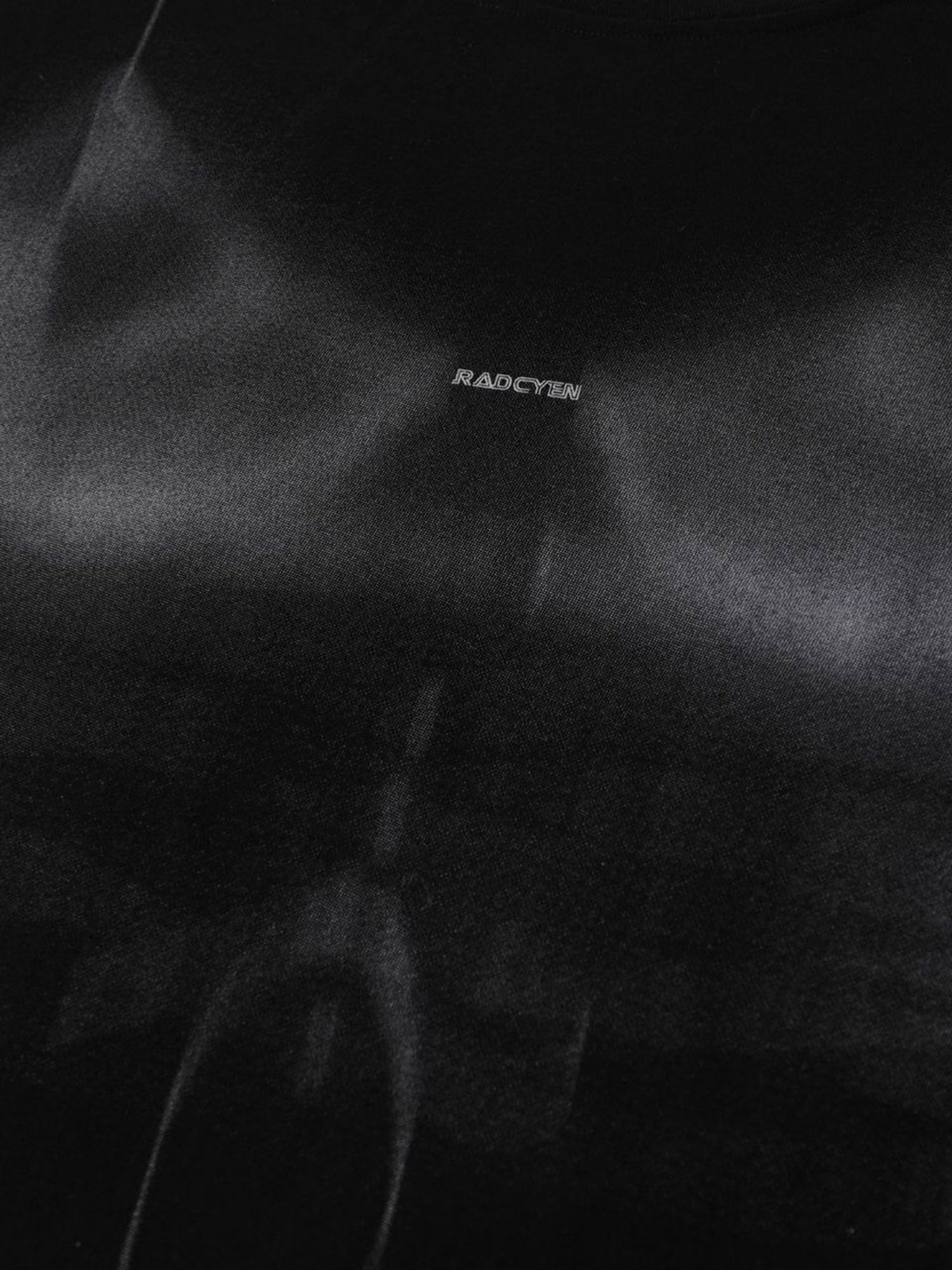 BLACK CORSET DESIGN T-SHIRT WITH ROUND COLLAR SPRING PRINT PULLOVER