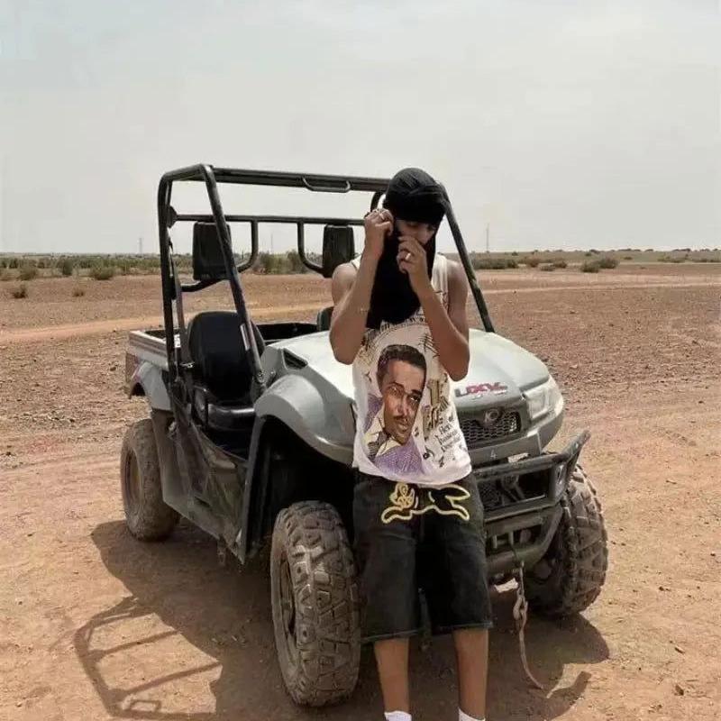 BLACK DENIM SHORTS SET - SHORT WOLF DENIM 2-PIECE BUNDLE