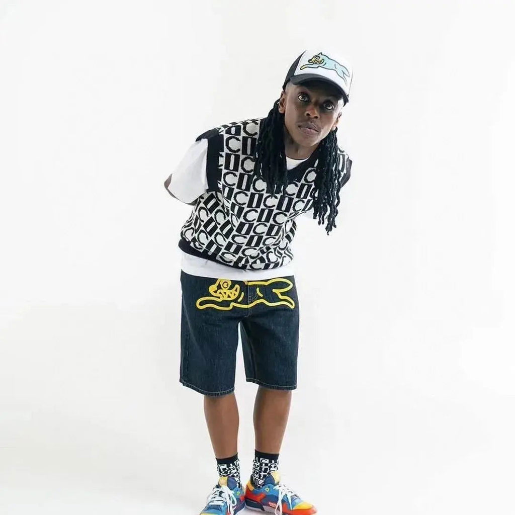 BLACK DENIM SHORTS SET - SHORT WOLF DENIM 2-PIECE BUNDLE